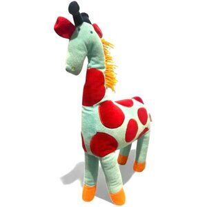 HICCUPS Linen House for Kids Plush Giraffe Polka Dots Colourful 22" High